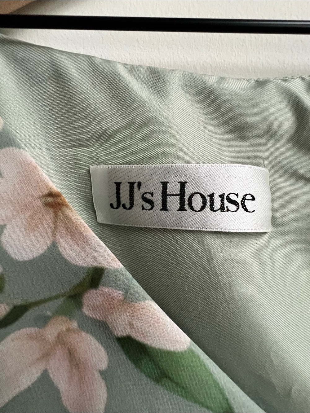NWT JJ's House Cesia Green Floral Chiffon Ruffle Maxi Dress Special Event 16W - Picture 9 of 16